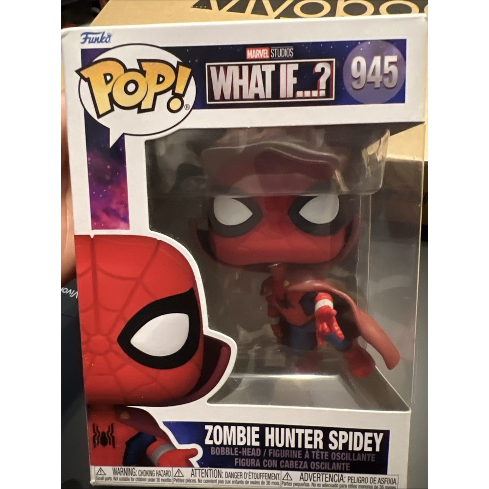 Funko POP! Marvel Disney + What If? Zombie Hunter Spider-Man #945 Marvel Studios - Picture 1 of 2